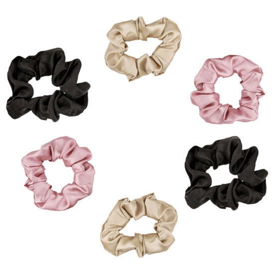 Satin Beauty Satin Hair Scrunchies 6 pk.