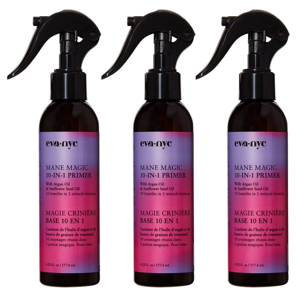 Eva NYC Mane Magic 10-In-1 Primer, 6.0 fl oz, 3-pack