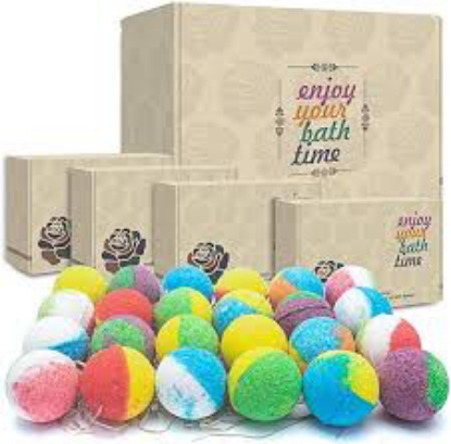 Lifearound2angels Bath Bomb, Christmas Edition Set 6 oz. 9 pk.