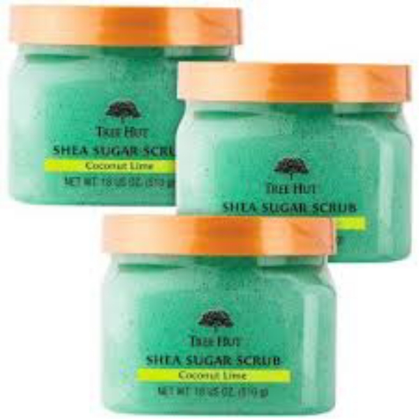 Tree Hut Shea Sugar Scrub, Coconut Lime 18 oz. 3pk