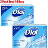 Dial Antibacterial Deodorant Soap, Spring Water 4.0 oz. 22 ct.
