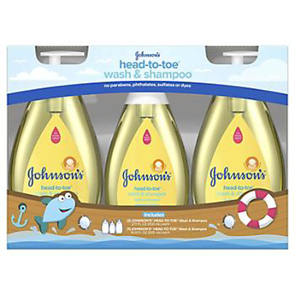 Johnson's Head-To-Toe Gentle Baby Wash and Shampoo Value Pack  3 ct.