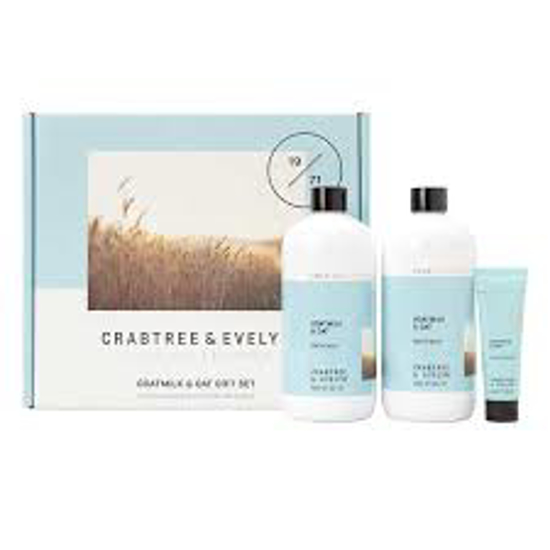 Crabtree & Evelyn Goatmilk & Oat Bath Milk And Hand Cream Set
