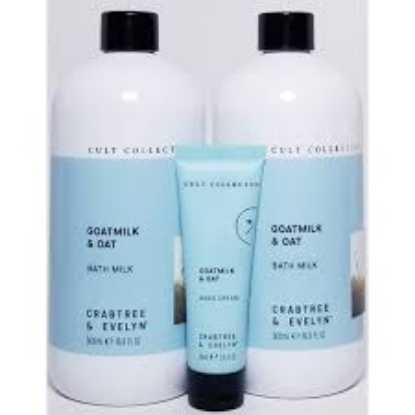 Crabtree & Evelyn Goatmilk & Oat Bath Milk And Hand Cream Set
