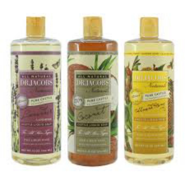 Dr. Jacobs Naturals Pure Castile Soap, 32 fl oz 3 pack