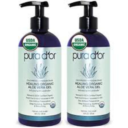 Pura d'or Organic Aloe Vera Gel 3 pack