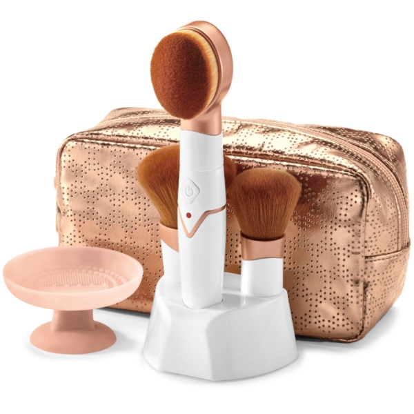 Conair True Glow Rechargeable Vibrating Makeup Brush Set