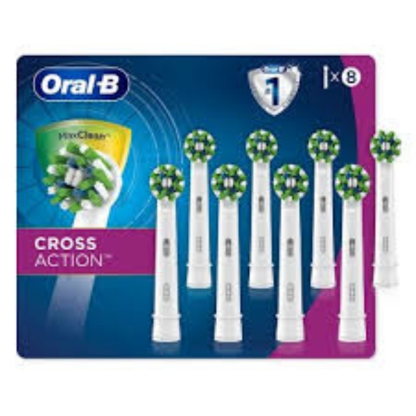 Oral-B CrossAction Electric Toothbrush Replacement Brush Heads 8 ct.