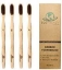 Pursonic 100% Natural ECO Bamboo Toothbrushes with Charcoal Soft Bristles 8 pk.