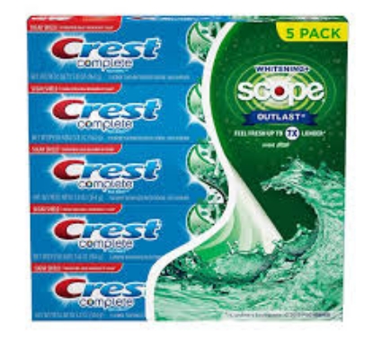 Crest Complete Whitening + Scope Toothpaste 7.3 oz. 5 pk.