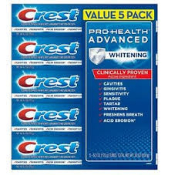 Crest Pro-Health Advanced Whitening Power Toothpaste 6 oz. 5 ct