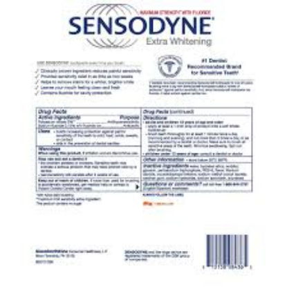 Sensodyne Extra Whitening Toothpaste 6.5 oz. 4 pk.