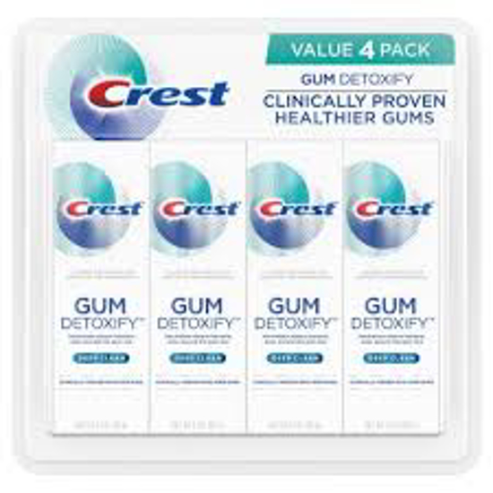 Crest Gum Detoxify Toothpaste, Deep Clean 4.1 oz. 4 pk.