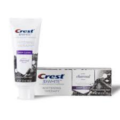 Crest 3D White Whitening Therapy Charcoal Deep Clean Fluoride Toothpaste, Invigorating Mint 4.1 oz. 4 pk.