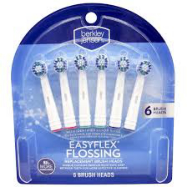 Berkley Jensen Easy Flex Flossing Replacement Brush Head 6 pk.