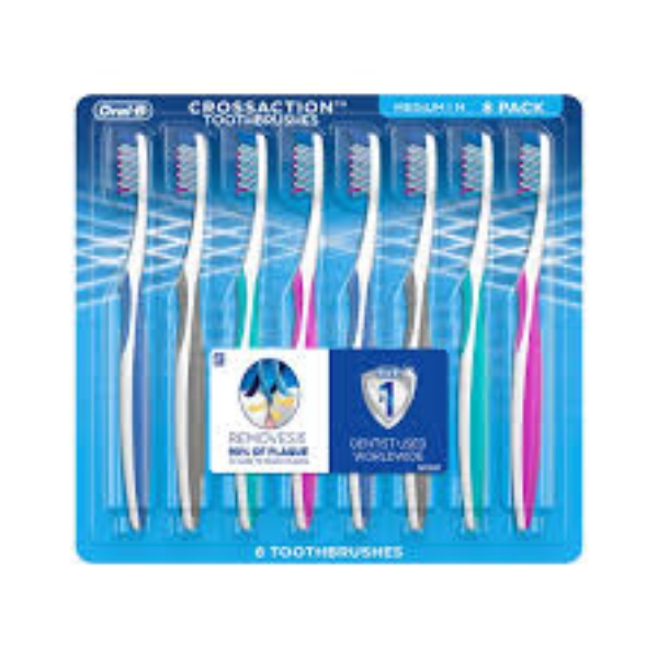 Oral-B CrossAction Superior Clean Manual Toothbrushes 8 ct.