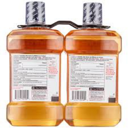 Original Listerine Antiseptic Mouthwash to Freshen Breath and Kill Germs 2 pk 1.5L