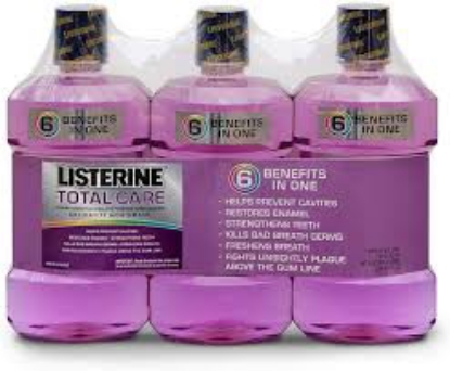 Listerine Total Care Fresh Mint Anticavity Mouthwash 3 pk 1L