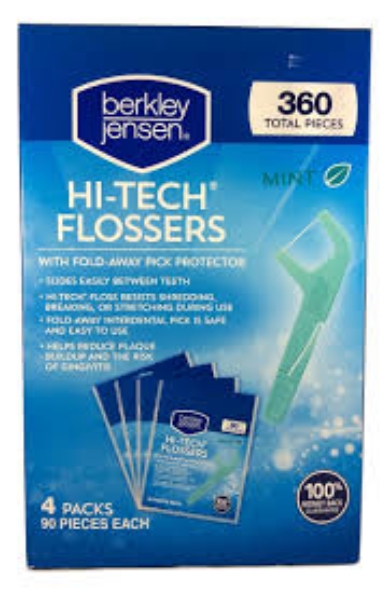 Berkley Jensen Mint Hi-Tech Flossers 4 pk. 90 ct