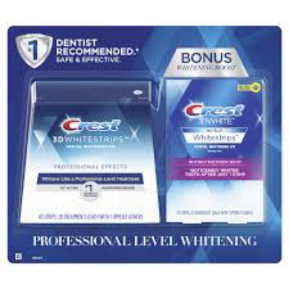 Crest 3D White Whitestrips Professional Effects 20 ct. with Bonus Crest 3D White Whitestrips 1 Hour Express 4 ct.