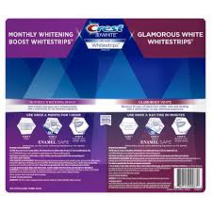 Crest 3D White Whitestrips Glamorous White 14 ct. with Bonus Crest 3D White Whitestrips Monthly Whitening Boost 6 ct.