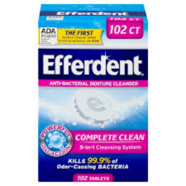 Efferdent Anti-Bacterial Denture Cleanser Tablets 252 ct