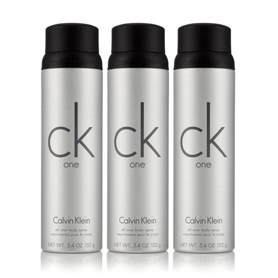 Calvin Klein CK One Body Spray  5.4 oz. 3 pk.