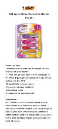 BIC Soleil Color Collection Razors 16 ct