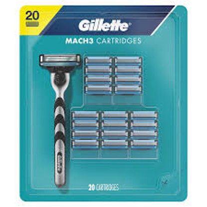 Gillette Mach3 Men's Razor Blade Refills 20 ct