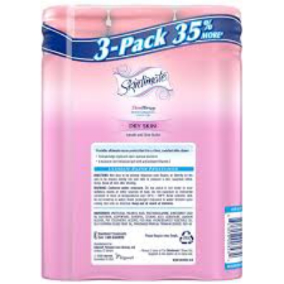 Skintimate SkinTherapy Moisturizing Shave Gel for Dry Skin, Lanolin and Olive Butter 9.5 oz 3 pk