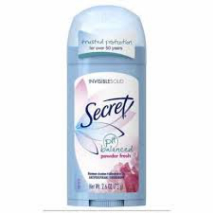 Secret Invisible Solid Deodorant Powder Fresh 2.6 oz 5 pk