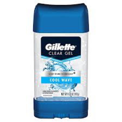 Gillette Clear Gel Men's Deodorant Cool Wave 3.8 oz 5 pk
