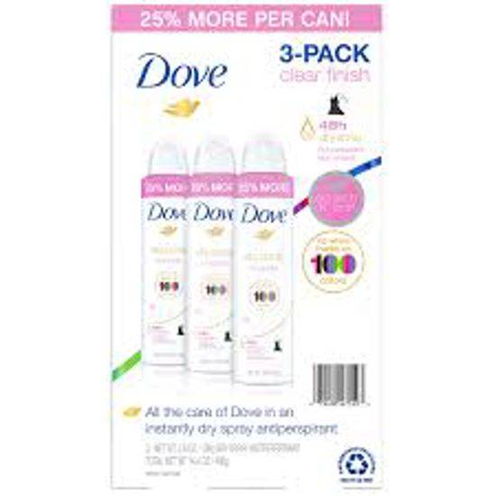Dove Women's Invisible Dry Spray Antiperspirant Deodorant 4.8 oz 3 pk