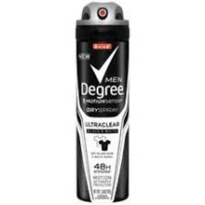 Degree for Men Antiperspirant Deodorant Dry Spray Black  White 4.8 oz 3 pk