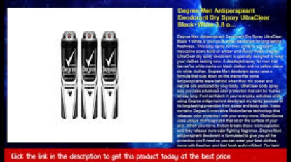 Degree for Men Antiperspirant Deodorant Dry Spray Black  White 4.8 oz 3 pk