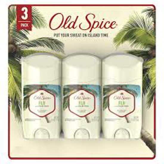 Old Spice Invisible Solid Antiperspirant Deodorant for Men Fiji with Palm Tree Scent 2.6 oz 4 pk