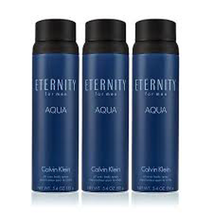 Eternity Aqua for Men 3 Pack Body Spray 5.4 oz 3 pk