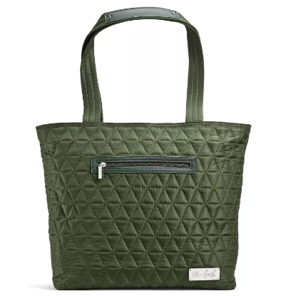 Quilted Luxe Insulated Laptop Bag with Zipper Front Pocket and Food Containers Assorted Colors