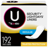 U by Kotex Regular Lightdays Liners Unscented 192 ct