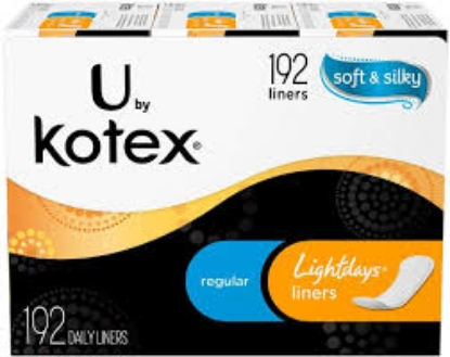 U by Kotex Regular Lightdays Liners Unscented 192 ct