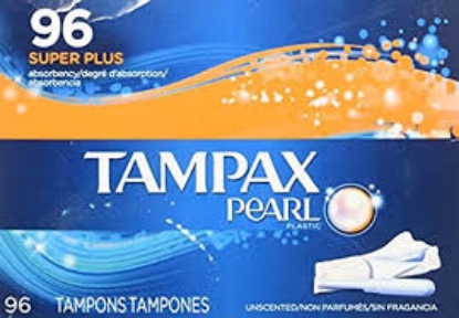 Tampax Pearl Super Unscented Tampons 96 ct