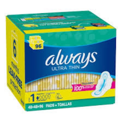Always Fresh Clean Scent Ultra Thin Regular Pads with Flexi-Wings 96 ct