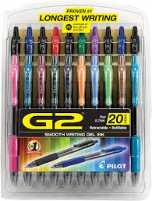 Pilot G2 Gel Ink Pens Fine Point Assorted Colors 16 Count