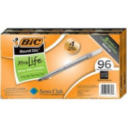 BIC Round Stic Xtra Life Medium Point 96 ct Select Color
