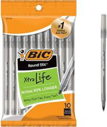 BIC Round Stic Xtra Life Medium Point 96 ct Select Color