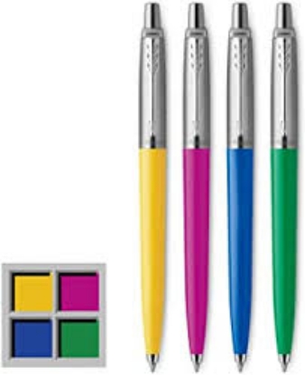 Parker Jotter Originals Ballpoint Pen Collection Assorted Retro Finishes Medium Point Black Ink 7 Count