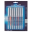 uni-ball Vision Needle Roller Ball Stick Liquid Pen Assorted Ink Fine  8 Pens