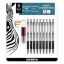 Zebra F 301 Ballpoint Retractable Pen Black Ink Fine 9 Pens