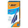 BIC Gel-ocity Retractable Gel Pen Blue Ink .7mm Medium 12ct