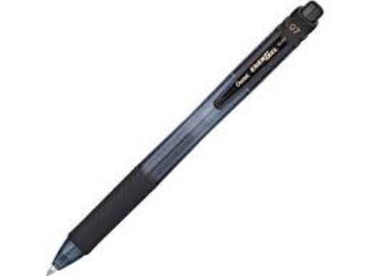 Pentel EnerGel X Retractable Roller Gel Pen 7mm Black Barrel Black Ink 24 Pack